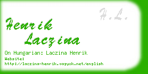 henrik laczina business card